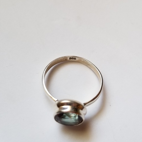 Sterling Silver mystic topaz round cut ring - Picture 11 of 12